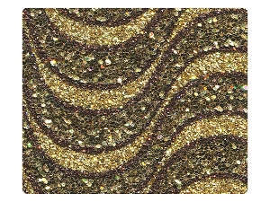 40 Gold Copper Wave Sparkle Fabric Swatch 