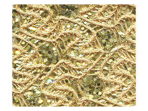 48 Gold Knitted Sparkle Fabric Swatch 