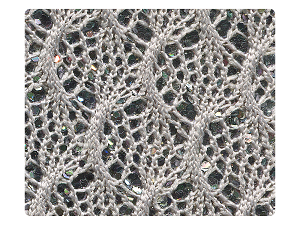 50 Knitted Grey Sparkle Fabric Swatch 