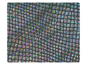 97 Laser Black PU Fabric Swatch 