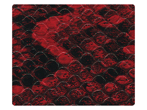 241 Red Snake PU Fabric Swatch 