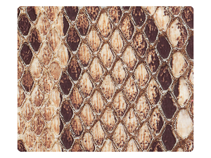 242 Brown Snake PU Fabric Swatch 