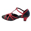SERA3541 Black Leather_Red Leather Trim with (5028) 1.2" Cuban Heel in the photo 