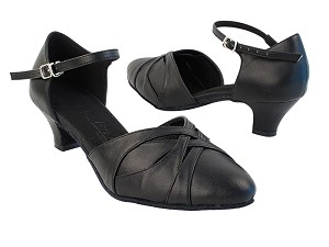 SERA3542 Black Leather with (5028) 1.2" Cuban Heel in the photo 