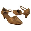 SERA3542 Brown Satin with (5028) 1.2" Cuban Heel in the photo 
