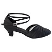 SERA3543 Black Satin_Black Mesh with (5028) 1.2" Cuban Heel in the photo 