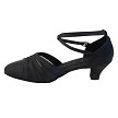 SERA3543 Black Satin_Black Mesh with (5028) 1.2" Cuban Heel in the photo 