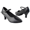 SERA5522 Black Leather with 2.5" low heel in the photo 